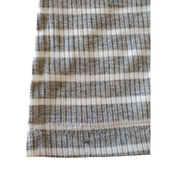 JODIFL Women's M Duster Cardigan Button Up V Neck Gray White Striped Bust 38" - Picture 9 of 9